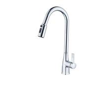 Rubinetto da cucina Pull Down Spruzzatore Rotabile Finitura Frassino Rame Zincato Design Moderno Facile Installare Alto Arco Acqua Risparmio Acqua Rubinetto Lavello Della Cucina
