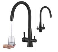 Laveo Riveco rubinetto da cucina con filtro verticale nero BRIBB68D