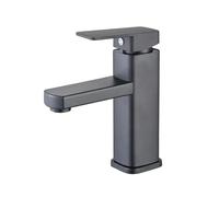 Rubinetto da cucina, Rubinetti da bagno neri/cromati, rubinetti miscelatori caldi e ubinetti for lavabo montati sul ponte a cucina del di vanità(Noir)