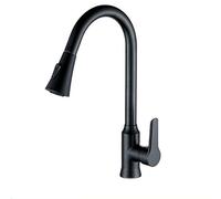 Rubinetto da cucina, rubinetti dell'unità doccia ad alta arco cucina rubinetto cucina a leva singola mixer acqua calda e fredda tocco 360 ° rotante rotazione della cucina estesibile ciotola