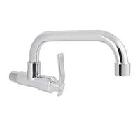 Rubinetto da cucina Rubinetto a muro singolo per acqua fredda a parete Rubinetto per lavello monocomando G1/2in Accessori per uso domestico(Type B 20cm)