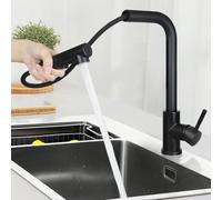 Rubinetto da cucina Rubinetto da cucina in nichel nero/sabbia Rubinetto per lavello a scomparsa Rubinetto da cucina con doccia Miscelatore girevole Lavello da cucina ad alta pressione Tubo da cucina R