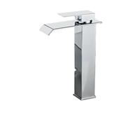 Rubinetto da cucina, rubinetto del lavandino del bacino a cascata, rubinetto a cascata oro e nero, ponte da bagno per bagno in ottone ponte di lavandino montato per il lavandino da cucina, bar,