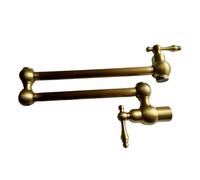 Rubinetto da cucina, rubinetto for lavaggio verdure, girevole a 360 gradi, con prolunga pieghevole for acqua fredda Funzionamento flessibile(Antique)