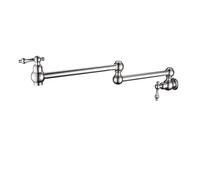 Rubinetto da cucina, rubinetto for lavaggio verdure, girevole a 360 gradi, con prolunga pieghevole for acqua fredda per la maggior parte degli scenari(Gray)