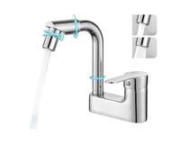 Rubinetto da cucina Rubinetto nero caldo e freddo, vasca da bagno for lavandino in lega di zinco del bagno, rubinetto miscelatore for valvola miscelatrice a doppio foro for lavabo(S-2 gear with 60cm)