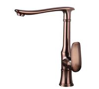 Rubinetto da cucina singolo for lavello 1 maniglia a leva singola in ottone vintage girevole a 360° Nero Foro,Antico(Rose)