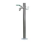 Rubinetto da esterno a pavimento, Stainless Steel Freestanding Outdoor Faucet With Decorative Fountain Multiple Sizes(86x17cm/33.9x6.7in)