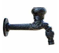 Rubinetto da esterno antiruggine e antigelo, Rubinetto da giardino for esterni a parete, valvola di uscita 1/2 pollice, ottone nero resistente al gelo