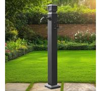 Rubinetto da esterno, Colonna d'acqua quadrata verticale for esterni da giardino, rubinetto antigelo, for idrante montato a pavimento(Height: 60cm/23.6in)