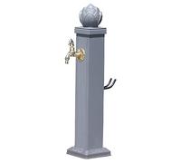 Rubinetto da esterno colonna d'acqua verticale per fontana antigelo da giardino con gancio in acciaio inossidabile per irrigazione e lavaggio, monocolore, 72 cm, durevole ed efficiente