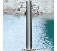 Rubinetto da esterno in acciaio inossidabile 304 a cascata fontana da giardino colonna d'acqua con gancio in acciaio inox perfetto per irrigazione e lavaggio 86 x 10,5 cm