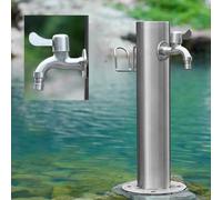 Rubinetto da esterno in acciaio inox, resistente al gelo, rubinetto dell'acqua da giardino per una facile irrigazione e per appendere il tubo