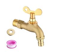 Rubinetto da esterno resistente al gelo con design bloccabile e doppia uscita non congelare rubinetto per il giardino lavanderia lavaggio automatico rinforzato rubinetto dell'acqua da giardino