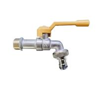Rubinetto Da Esterno Rubinetto con valvola a leva da giardino, sfera dell'acqua connettore doppio/una presa resistente al gelo for tubo del serbatoio IBC per il Giardino(1 tap 20mm)