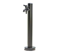 Rubinetto da giardino a doppia uscita in acciaio inox, 60 cm, verticale, per esterni, antigelo, resistente ed elegante, soluzione di irrigazione per il tuo giardino