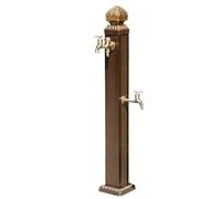 Rubinetto da giardino autoportante in stile retrò, resistente, con protezione antigelo, colonna d'acqua verticale, fontana decorativa per cortile, giardino e prato