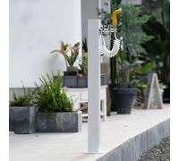 Rubinetto da giardino bianco resistente al gelo, non ingiallisce e non sbiadisce, durevole, per giardinaggio e cura del prato, design resistente alle intemperie per tutto l'anno