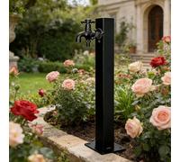 Rubinetto da Giardino con Uscita Acqua, idrante Verticale per Esterni, Colonna d'Acqua a Pavimento, Dispenser da Esterno per Cortile, Patio e intrattenimento all'aperto (Stile 2, a