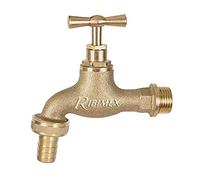 RUBINETTO IN OTTONE PER FONTANA DA ESTERNO GIARDINO ANTICATO 1/2