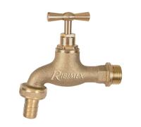 Rubinetto da giardino esterno valvola ottone ingresso 1/2" uscita 3/4" Ribimex