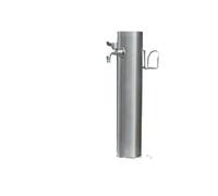 Rubinetto da giardino in acciaio inossidabile, Colonna d'acqua da giardino verticale in acciaio inossidabile con rubinetto di congelamento, 50 cm 86, irrigazione(Height 50cm/19.7in)