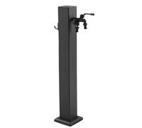 Rubinetto da Giardino in Acciaio Inox, Colonna d'Acqua per Esterni con Montaggio a Pavimento e Supporto per Tubo Flessibile, Resistente al Gelo e alla ruggine (Altezza 60