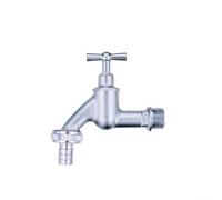 Rubinetto da giardino in ottone massiccio con maniglia singola per un controllo preciso del flusso d'acqua, resistente alle intemperie, rubinetto per piscina per cortile e patio, collegamento a parete