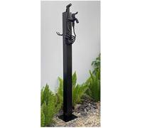 Rubinetto da giardino per esterni, colonna d'acqua quadrata in acciaio inox, con pistola a spruzzo, colonna d'acqua per villa, per giardino ed elegante soluzione di irrigazione.