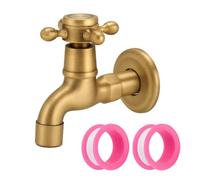 Rubinetto da giardino per esterni, rubinetto per acqua fredda, montaggio a parete, ottone anticato, G1/2, rubinetto da 1/2", per lavandino, lavandino, cantina e giardino