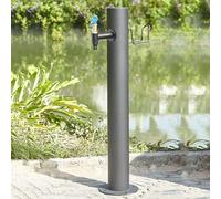 Rubinetto da giardino verticale in acciaio inossidabile 304 86 cm colonna d'acqua esterna design cilindrico antigelo perfetto per fontana da giardino durevole ed elegante