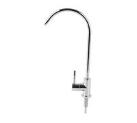 Rubinetto da girevole a 360°, rubinetto per lavabo singolo in lega di zinco, rubinetto per lavabo solo freddo, ad angolo ampio, altezza 12,01 pollici, per lavello da, vasca da