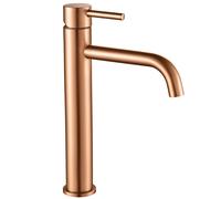 Rubinetto Da Lavabo Rea Lungo Brush Copper High