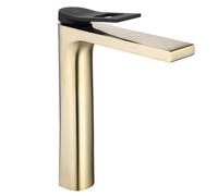 Rubinetto Da Lavabo Rea Soul Gold Mat Black High