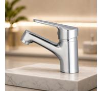Rubinetto da moderno da bagno miscelatore satinato monocomando moderno x lavabo