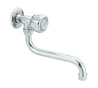 Rubinetto da parete a snodo con comando a maniglia in ottone cromato - Idral 0162M12