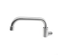 Rubinetto da parete in acciaio inox per lavello da cucina, miscelatore per depuratore d'acqua per barre da bagno, 25 cm, argento (25 cm)