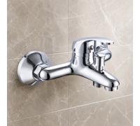 Rubinetto da parete moderno per vasca da bagno miscelatore satinato monocomando