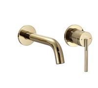 Rea Argon rubinetto per lavabo a parete oro REA-B7809