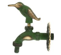 Rubinetto da Parete Retrò in Rame Verde a Controllo Singolo | Installazione Semplice, Design a Incasso, per Bagno e Cucina, Accessorio Domestico Uscita Singola