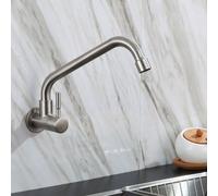 Rubinetto da Parete Singola Leva per Cucina in Acciaio Inox 304