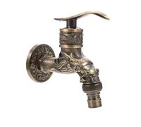 Rubinetto da parete vintage in ottone anticato drago intagliato in lega di zinco