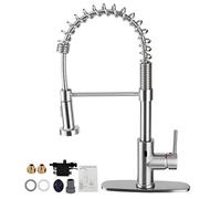 Rubinetto da Torvex, miscelatore con spruzzatore estraibile touchless a infrarossi G3 Rubinetto per lavello con sensore filettato da 8 pollici per uso lavello della