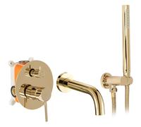 Rubinetto Da Vasca Da Incasso Rea Lungo Gold + Box