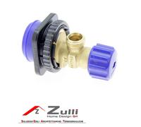 Geberit Rubinetto d'arresto valvola ad angolo 240.269.00.1 con chiave integrata da squadra