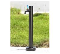 Rubinetto decorativo autoportante con rubinetto, elegante supporto per tubo flessibile per giardino e decorazione esterna