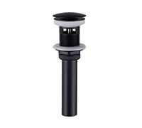Rubinetto del bacino Black Blass Brass Widespread Bagno Lavello Rubinetto 3 Foro Miscelatore bacino WideSead Doppio manico Acqua calda Acqua fredda(With overflow)
