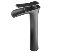 Rubinetto del bacino da controsoffitto Balcone mobile per bagno bacino di acqua calda e fredda, grigio LWX