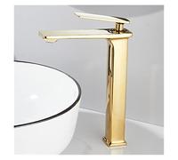 Rubinetto del bacino Miscelatore da bagno moderno rubinetto bianco e oro/cromato lavandino caldo freddo(Style 11)