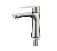 Rubinetto del bagno for lavabo, rubinetto singolo for lavabo acqua fredda montato su appoggio, gru for WC in acciaio inossidabile 304 a vita piccola